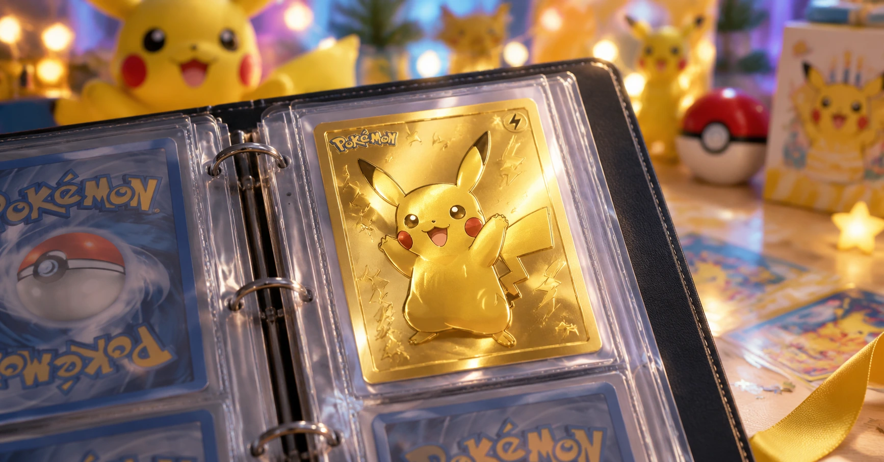 Thẻ Pikachu Kim Loại Vàng Kỷ Niệm 25 Năm: Biểu tượng độc đáo của Pokémon - image 3 Thẻ Pikachu Kim Loại Vàng Kỷ Niệm 25 Năm: Biểu tượng độc đáo của Pokémon - image 3
