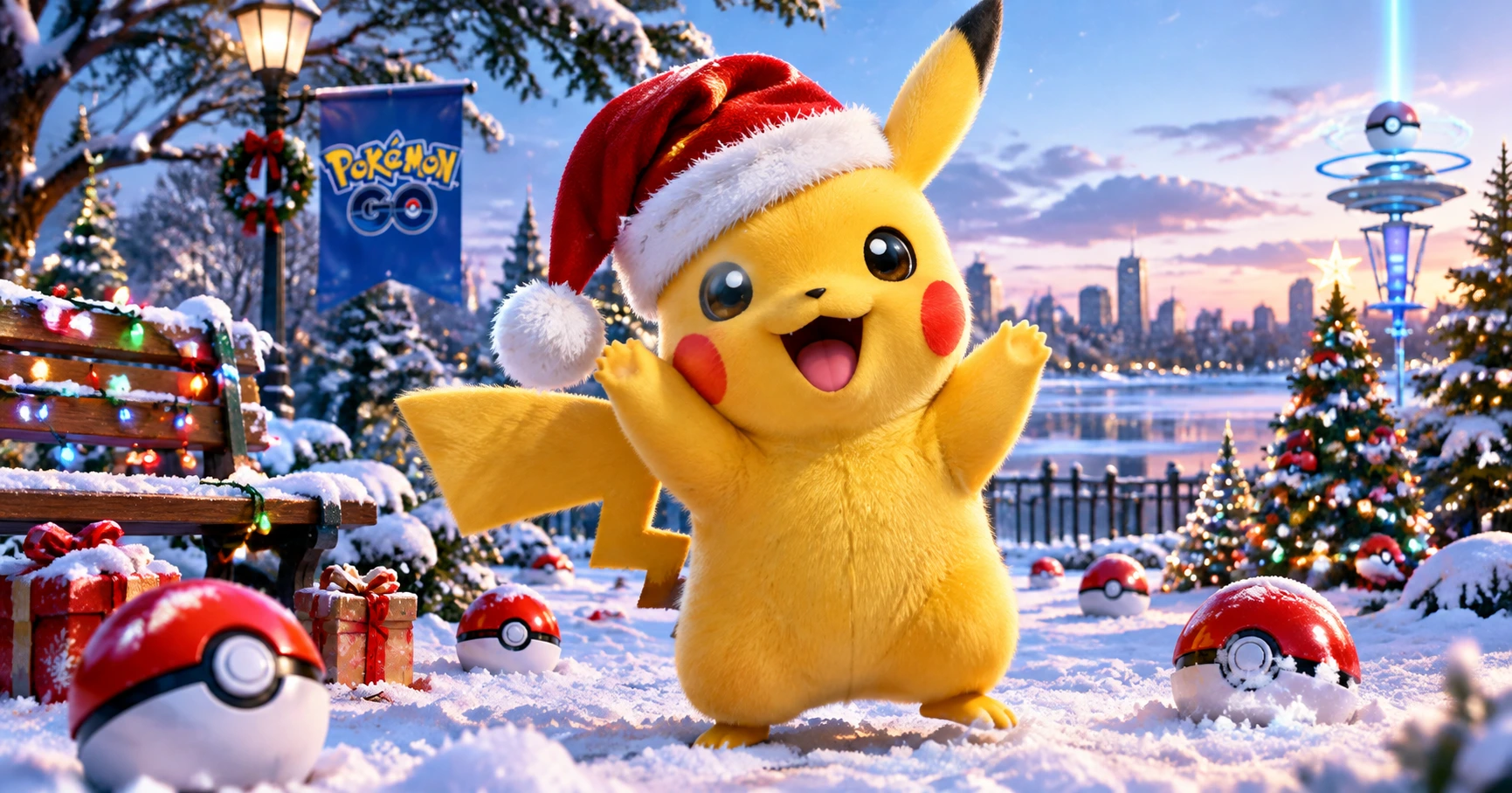 Santa Pikachu Pokemon Go: Niềm Vui Giáng Sinh Trong Thế Giới Pokemon - image 1 Santa Pikachu Pokemon Go: Niềm Vui Giáng Sinh Trong Thế Giới Pokemon - image 1