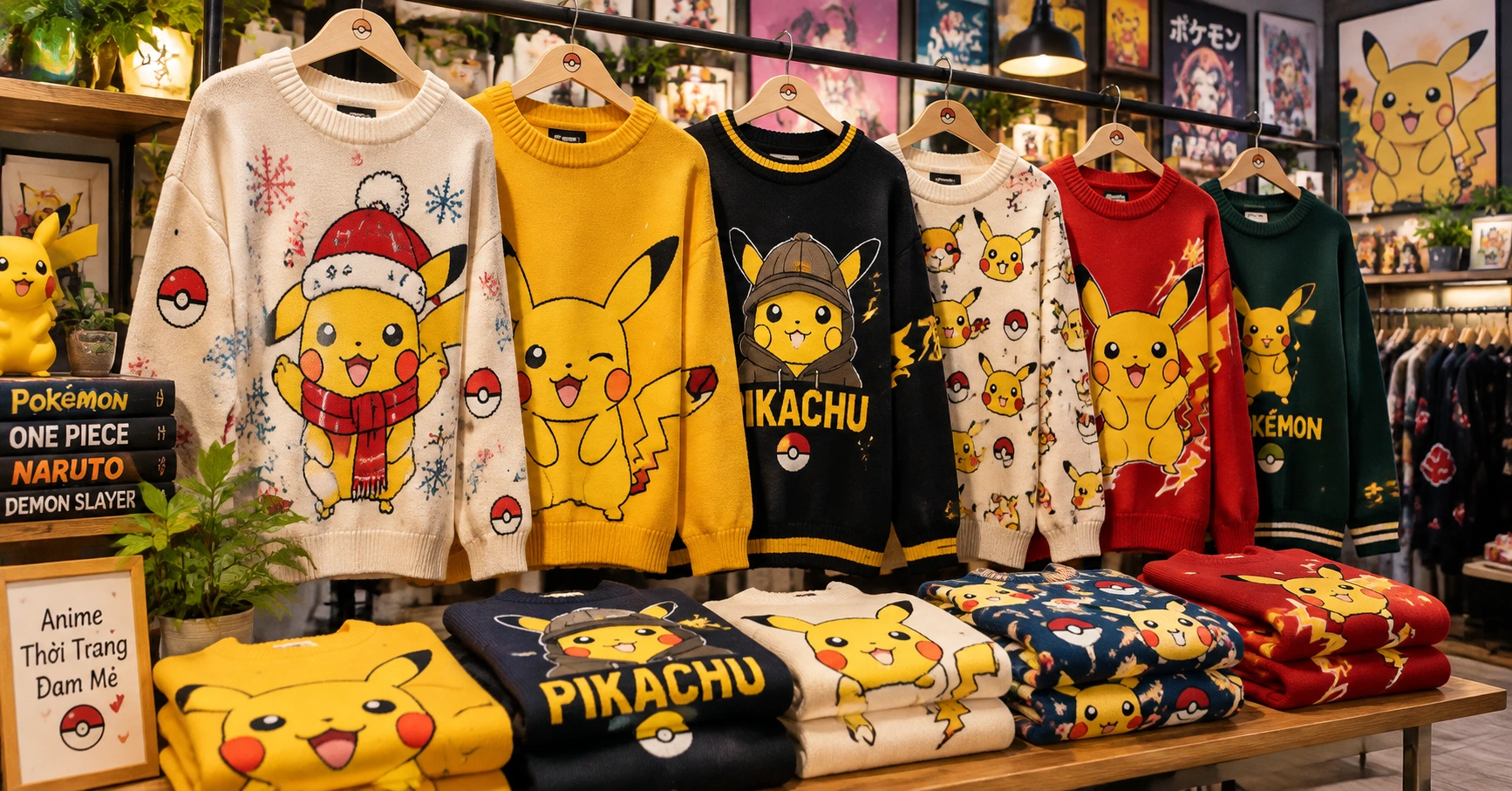 Pikachu Sweaters: Xu Hướng Thời Trang Đầy Sức Hút Cho Fan Pokemon - image 2 Pikachu Sweaters: Xu Hướng Thời Trang Đầy Sức Hút Cho Fan Pokemon - image 2